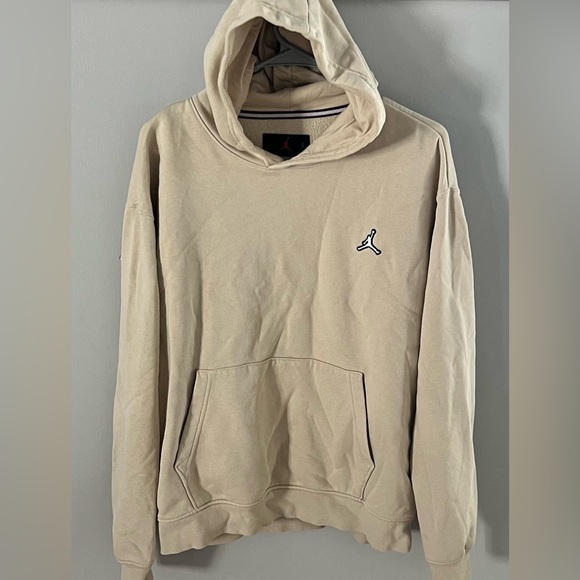 Air Jordan Nike Wheat Warm Soft Pull Over Unisex Hoodie-Mens Medium Womens Large - Picture 1 of 5